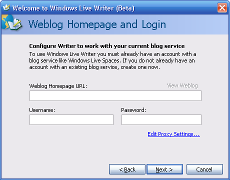 Configure