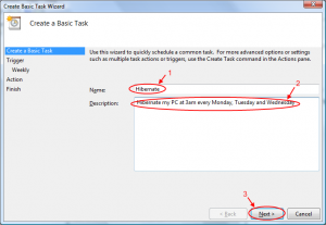 Task Sceduler Step 1