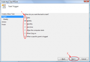 Task Sceduler Step 2