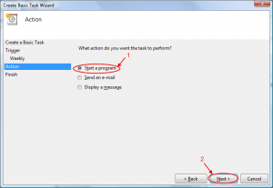 Task Scheduler Step 5