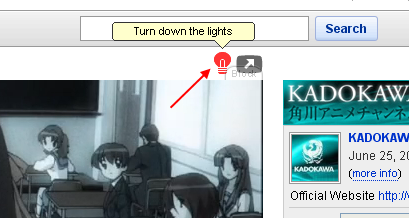 Turn Up/Down the light on Youtube Turn On/Off the light on Youtube
