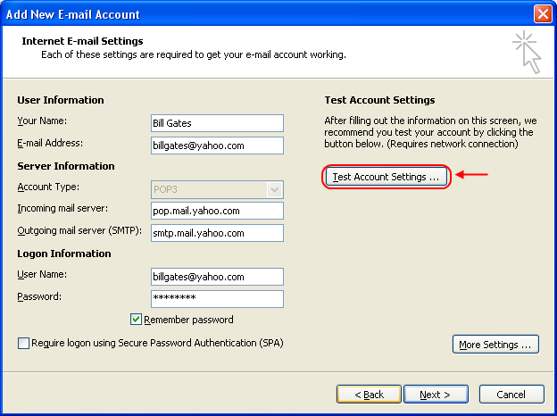 Validatie Graden Celsius driehoek How to Setup Yahoo! Mail in Outlook 2007 | KhimHoe.Net